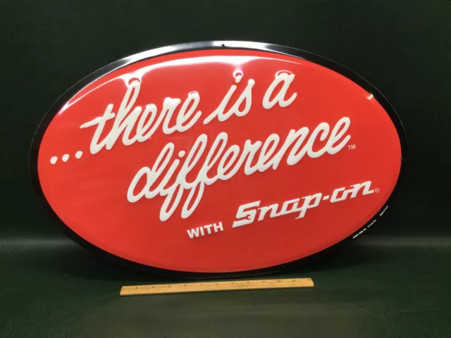 SNAP ON TOOLS METAL SIGN 24"X 15" "THERE IS A DIFFERENCE WITH SNAP ON Stout Sign