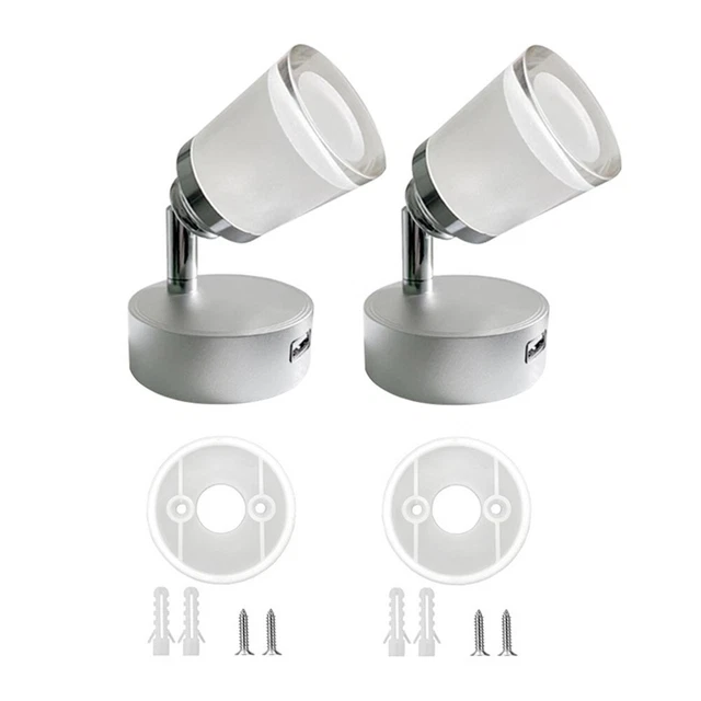 Luci Lettura LED Interni 3 Colori Temperature 3000-6000K 3W DC 12-24V Nuove