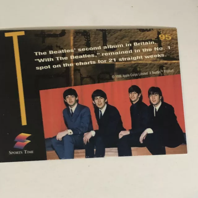 THE BEATLES TRADING Card 1996 #95 John Lennon Paul McCartney George ...
