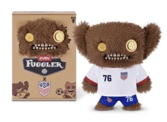 FUGGLER X USA Soccer Football FIFA World Cup Plush Grumpy Grumps UK ...