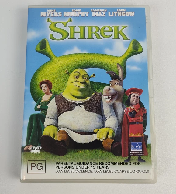 Shrake Movie SHREK DVD 2001 DreamWorks Animated Movie Region 4 PG $4.95 - PicClick AU
