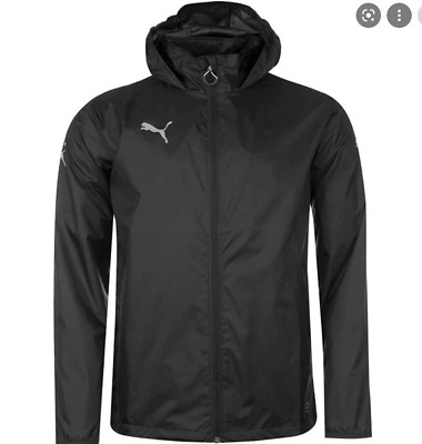 Puma Essential Full Zip Jacket Coat Juniors Boys Size UK Medium (MB)Black*Ref178