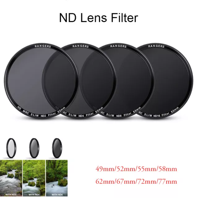 4Pcs ND Filter Set ND2 ND4 ND8 ND16 Neutral Density Filtors for Digital Camera