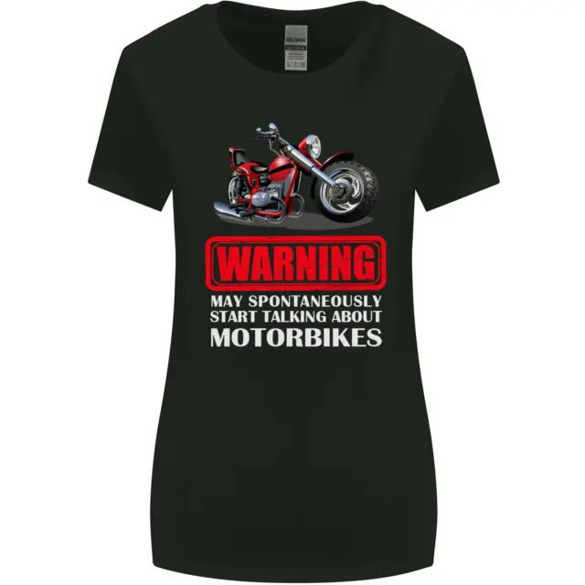 May Start Talking About Motorbikes Funny Womens Wider Cut T-Shirt