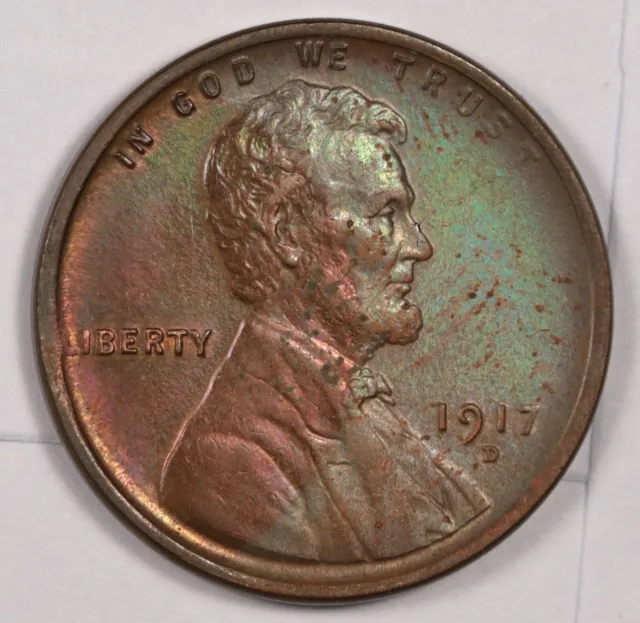 1917-d Lincoln Head Cent.  BU.  177380