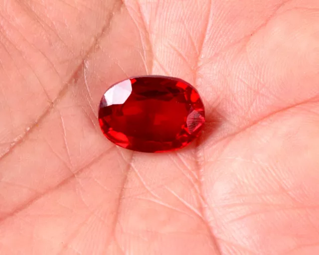 12.50 Cts GGL Certified Oval Shape Natural Mozambique Red Ruby Gemstone For Ring