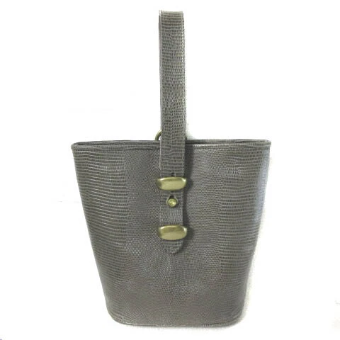 Tofu Roadstone Loadstone Boardwalk Lizard Handbag One Handle Leather Embossing G