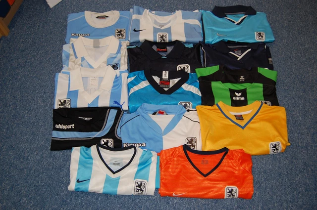 14 Trikots 1860 München - Nike, Uhlsport, Kappa, Puma, Lotto, Erima - Sammlung