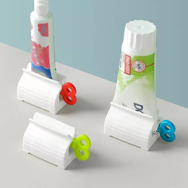 4x Rolling Tube Toothpaste Squeezer Easy Dispenser Seat Holder Stand Bathroom UK