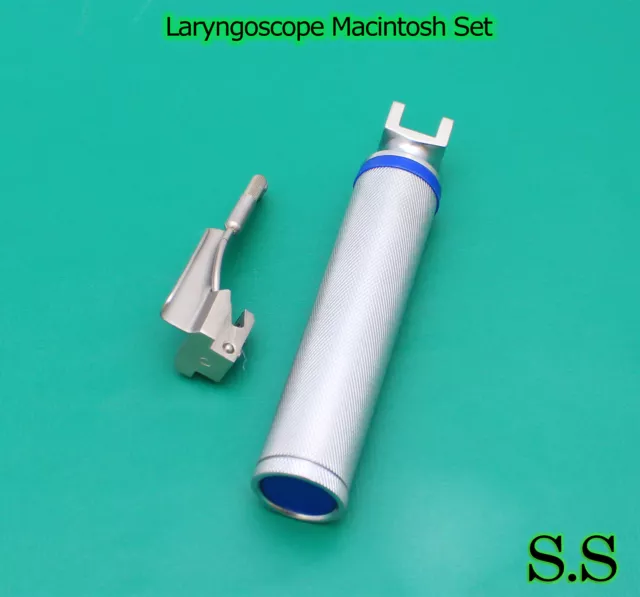 Laryngoscope Macintosh Set (1 handle C, 1 Mac Blades)