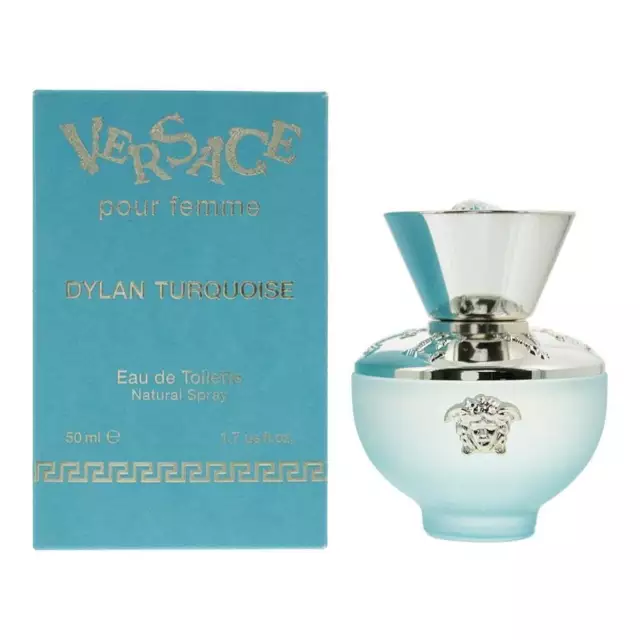 Versace Dylan Turquoise Pour Femme 50Ml Edt Spray - New Boxed & Sealed - Uk