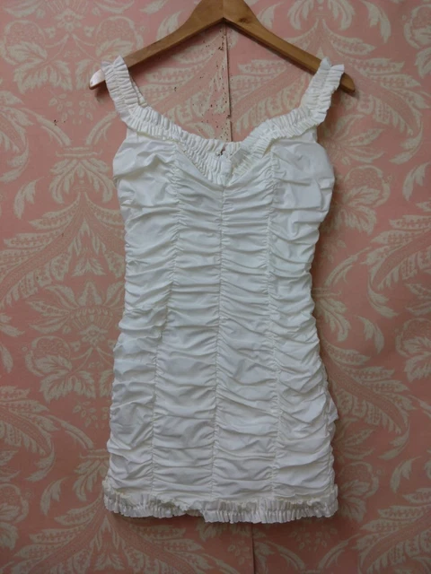 chanel bodycon dress House of cb white Spaghetti Bodycon midi Dress • M – Thrift Nature Closet Ja