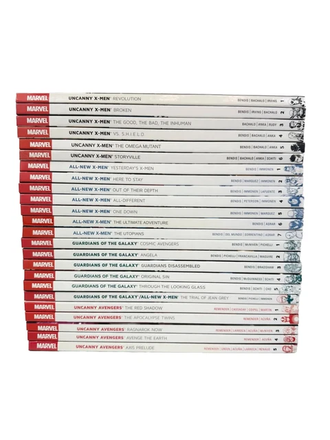 Marvel Hardcover Lot Brian Michael Bendis X-Men Guardians of the Galaxy HC