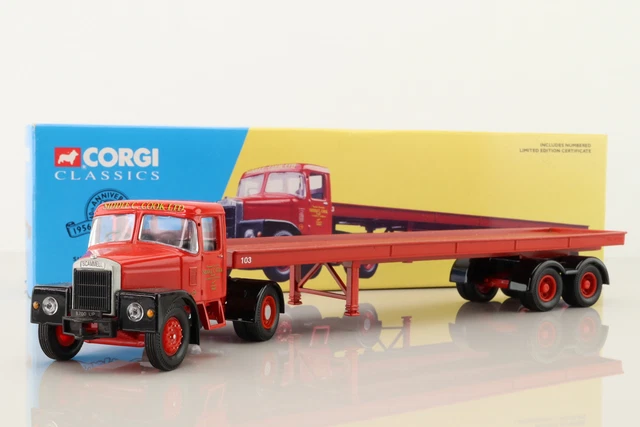 Corgi 16401; Scammell Highwayman; Artic Flatbed, Siddle C Cook; Very Good Boxed