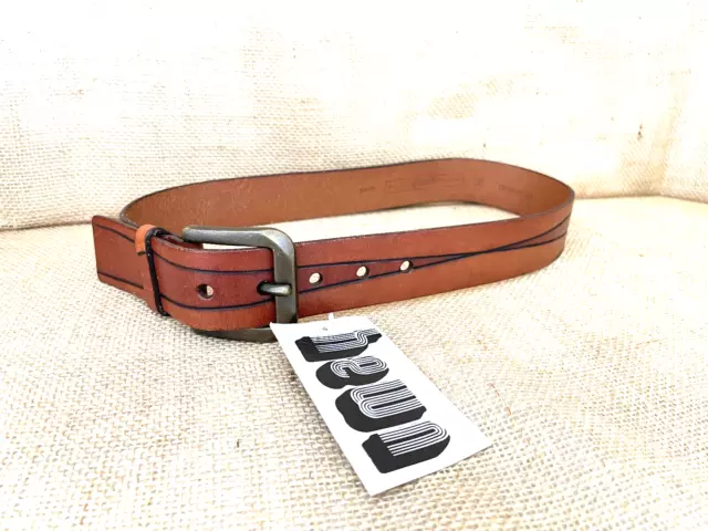 Women Fossil Genuine Leather Brown Belt Size Small NWT