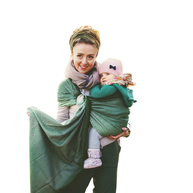 Little Frog Ring Sling - Mossy Cube - taille M (2,1 m)
