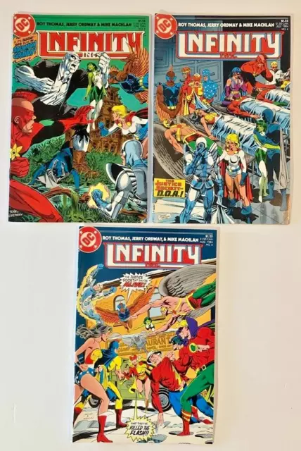 Infinity Inc. #3, 4, 5 (1984) - Lot of 3 - VF or better - Justice Society