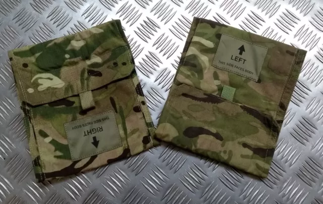 MTP Side Plate Pouches Left & Right Virtus Webbing Systems British Multicam Gen2