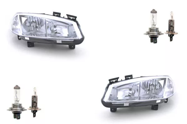 Set Faros Apto para Renault Megane II 11/ 02-12/ 05 Con H7 H1 Lin. Derecho