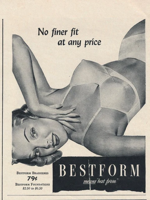 Magazine Ad - 1943 - Bestform Bra's - World War 2 - (#1)