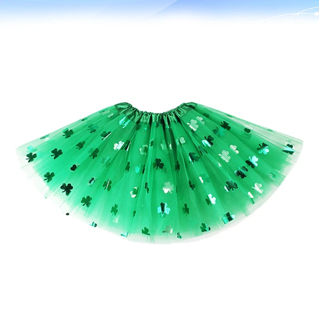Abito gonna trifoglio bambina Patrick Patricks Day tutu