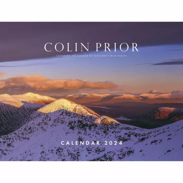 COLIN PRIOR, PANORAMIC Scotland Super Deluxe Calendar 2024 Travel £7.