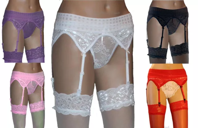 Suspender Lace Belt  and Stockings Underwear Ladies sizes S M L XL new