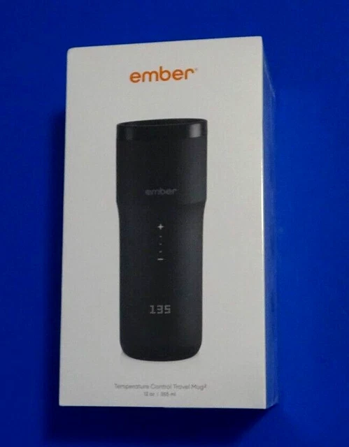 Ember Control Smart Travel Mug 2 - 12oz Black - App Controlled Heated Coffee Cup