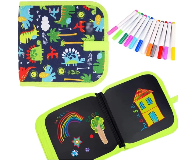 Kids Erasable Doodle Book Set,Reusable Drawing Pads