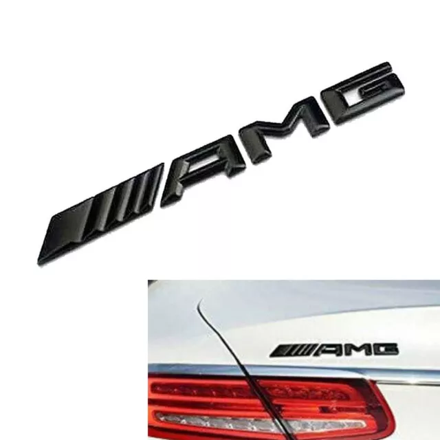 NEW Pour Mercedes AMG Boot Badge Arrière Emblème Logo pour tous les modèles NOIR