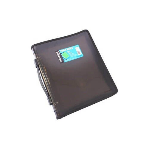 Foldermate Durable Polypropylene Zippered Binder With Handle 3 O Ring A4 Smoke