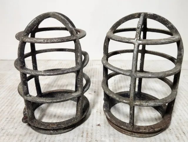 Vintage Crouse Hinds Light Cages Pair Explosion Antique V911