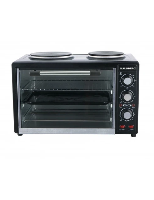 Hausberg Hb-8010 Forno Elettrico Con Fornello/Piastra 35 Litri