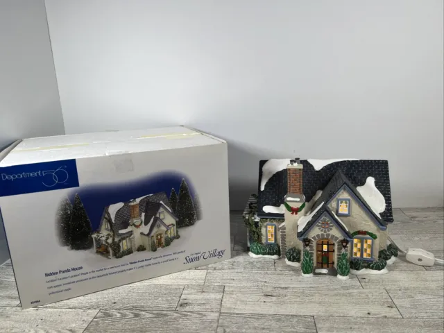 Department 56 Snow Village Hidden Ponds House #54944 Original Box