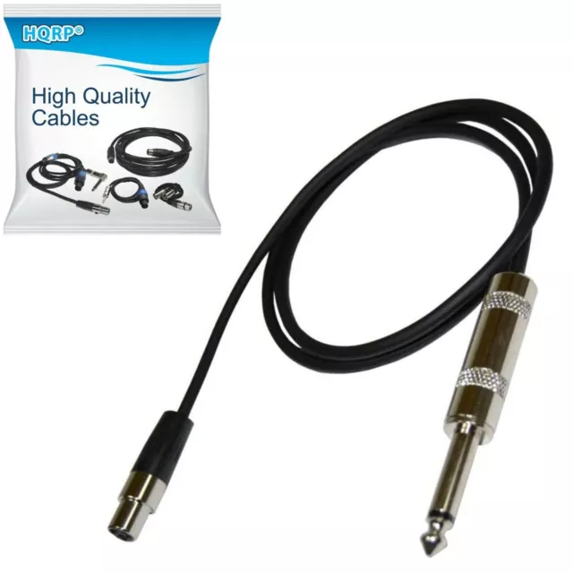 HQRP 4-Pin Mini TA4F Sich 0.6cm Anschluss Instrument Kabel Für Shure WA302 /