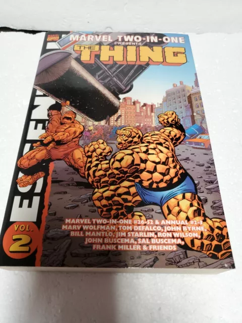 Essential: Marvel Two-In-One Vol 2 Thing Marvel Comics Thanos Spider Man