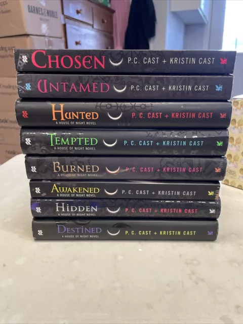Lot Of 8 House Of Night Books: Novels By P.C. Cast & Kristin Cast Vampire Series