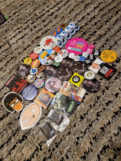 Pin Lot Vintage/New Batman, Superman, Random Pin Lot Vintage/New Batman, Superman, Random