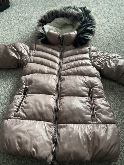 Girls Next Pink Padded Coat Age 5 Years