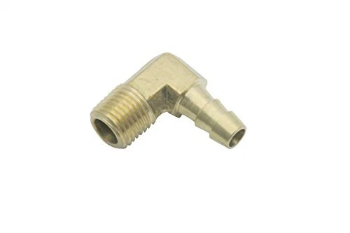 90 Degree Elbow Brass  5/16 ID Hose x 1/4-Inch Male NPT Air Gas(Pack of 5)