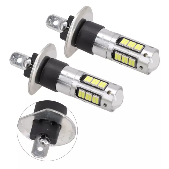 2x H1 LED Fog Light Lamp Headlight Kit High-Beam Bulbs HID 6000K Xenon White NEW