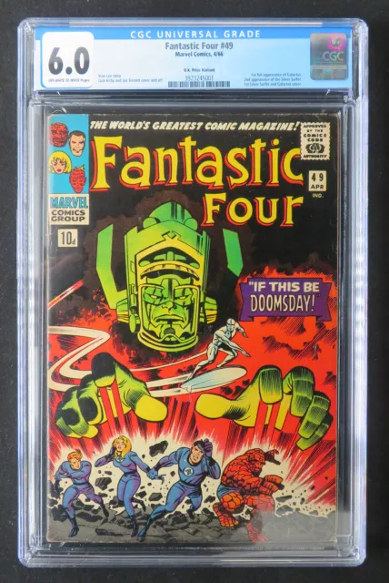 FANTASTIC FOUR #49 CGC 6.0 d (pence) - 1st GALACTUS, 2nd SILVER SURFER  - KEY
