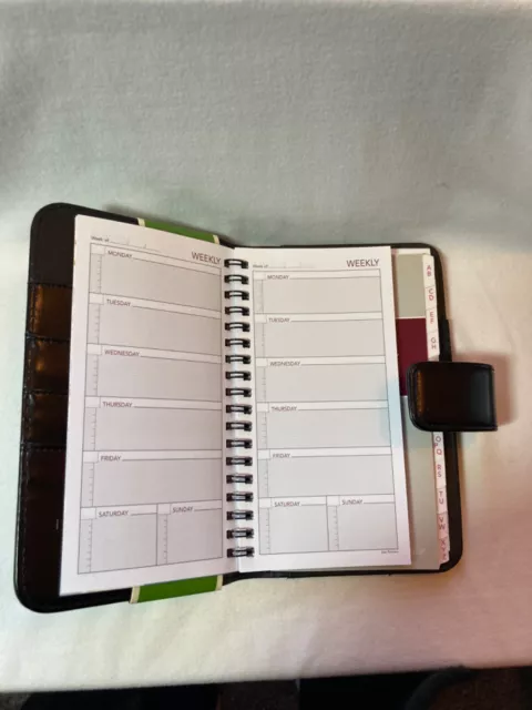 Day Runner Undated Windsor Refillable Planner, Black, 3 1/4" x 6 3/8" (103-1599) 3