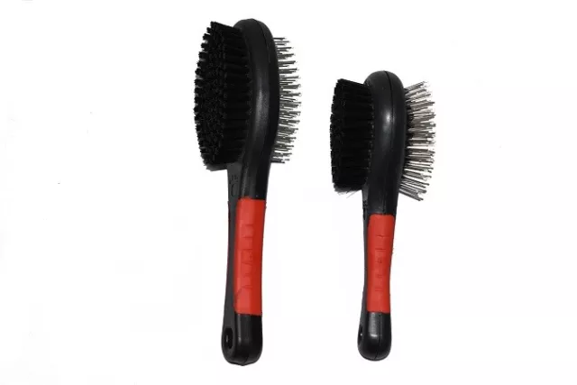 Pet’s Double-Sided Grooming Comb Dog Cat Pin & Bristle Brush Shedding Hair Dirt