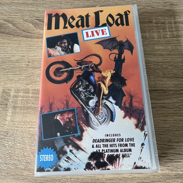 MEAT LOAF LIVE Rock VHS Video Wembley Arena Deadringer For Love Bat Out