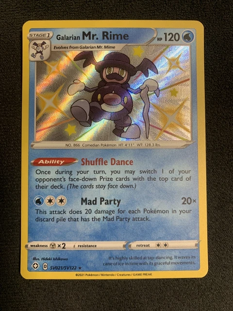 Galarian Mr. Mime (SV020/SV122) [Sword & Shield: Shining Fates] GALARIAN MR.  RIME - SV021/SV122 Sword & Shield - Shining Fates - Rare ...