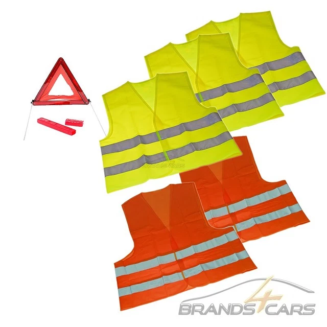 Kit Emergenza 6 Pezzi Spagna Triangolo Allarme Soccorso Stradale Primo Soccorso 50046256