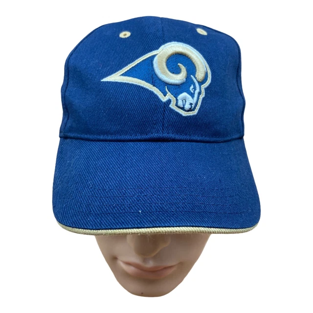 Cappello Baseball Ricamato NFL St Louis Los Angeles Rams Regolabile Sport Bambini