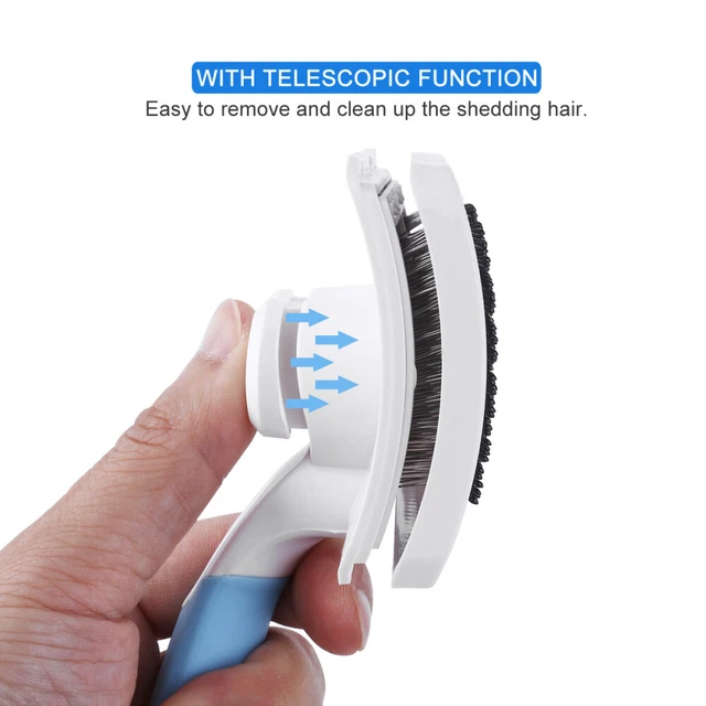 Pet Slicker Brush Pet Slicker Brush Self Cleaning Pearlescent 3