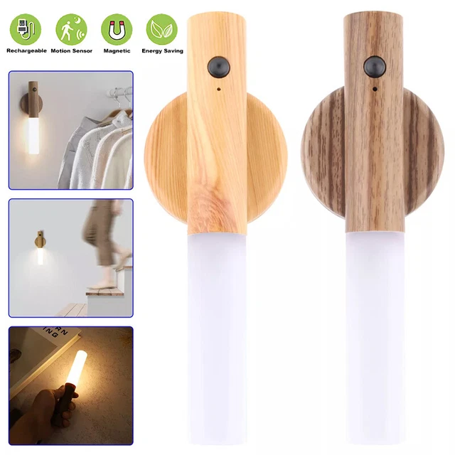 LED INDUCTION NIGHT Light Motion Sensor Closet Wall Lamp USB